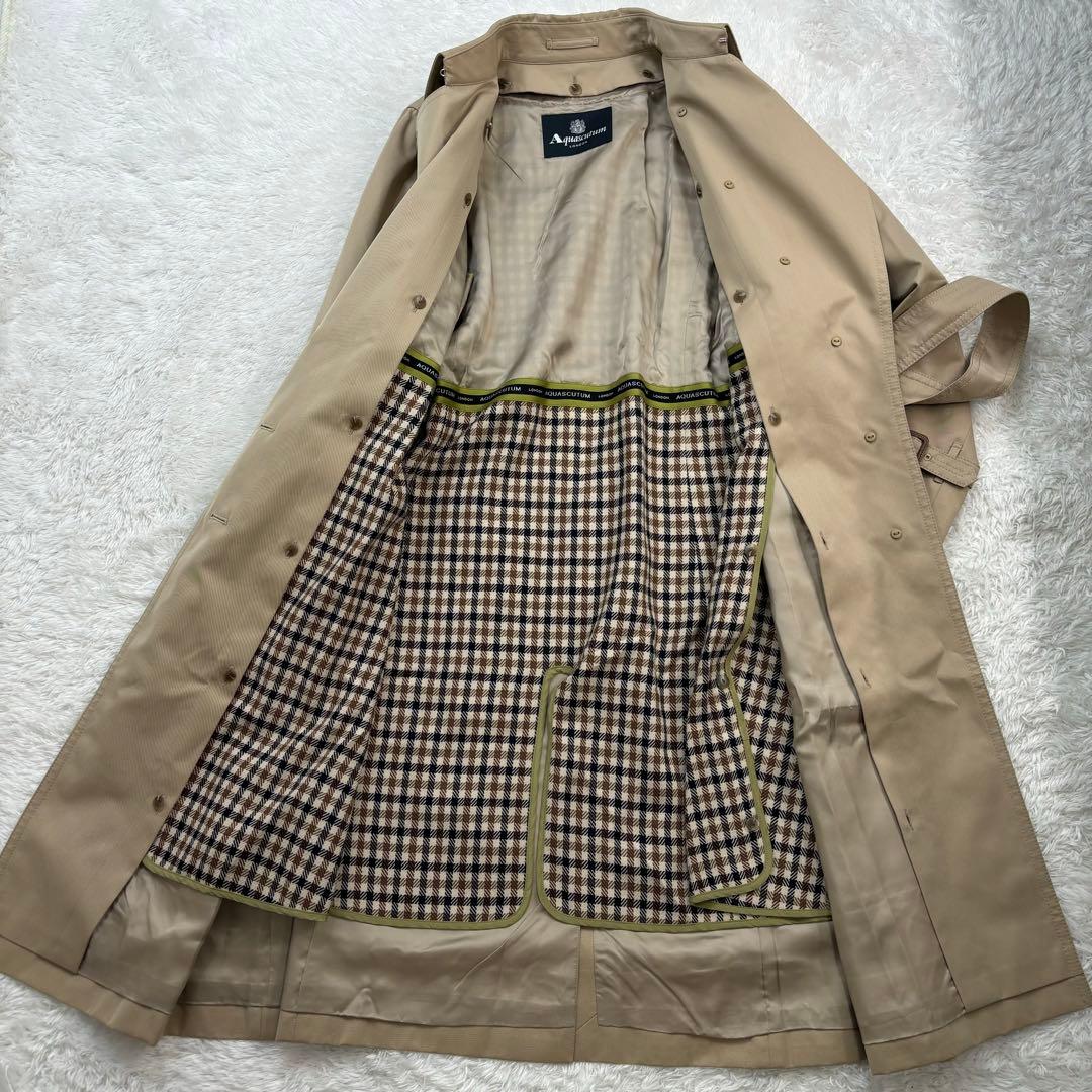 Aquascutum アクアスキュータム ライナー付き トレンチコート 7F