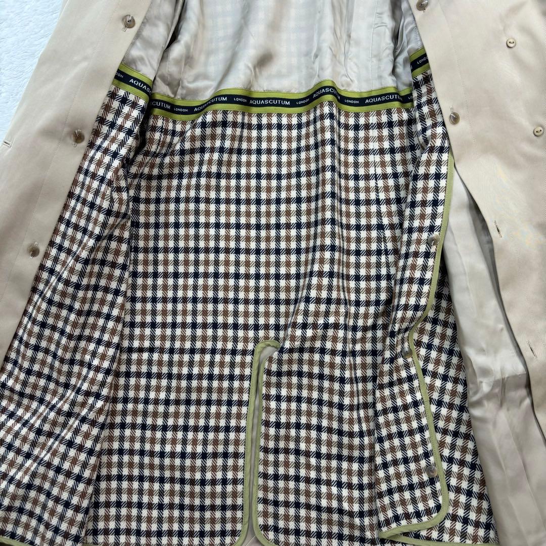 Aquascutum アクアスキュータム ライナー付き トレンチコート 7F
