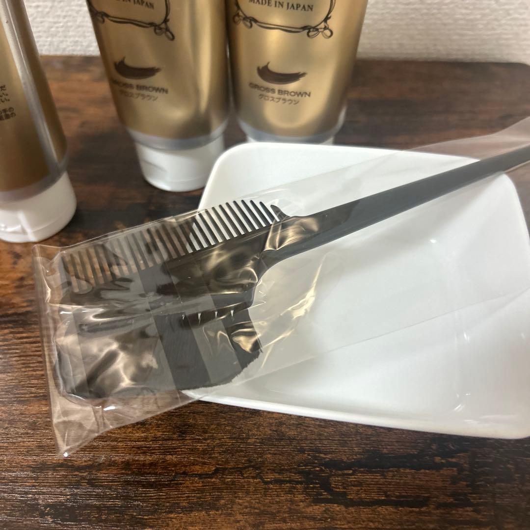 SIRAGA R9 ヘアカラー プレミアム II 200g グロスブラウン　3本