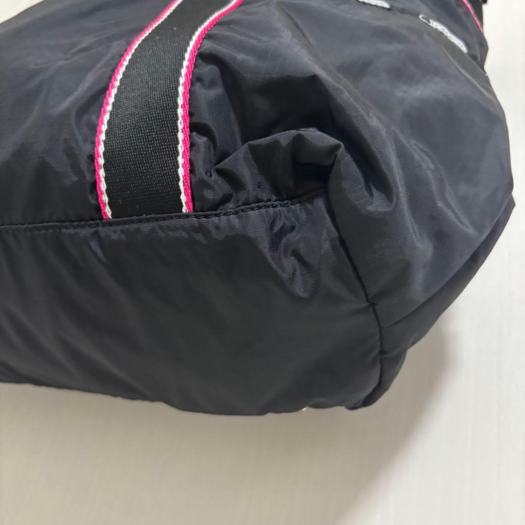 【極美品】LeSportsac レスポートサック 黒×ピンク トートバッグ