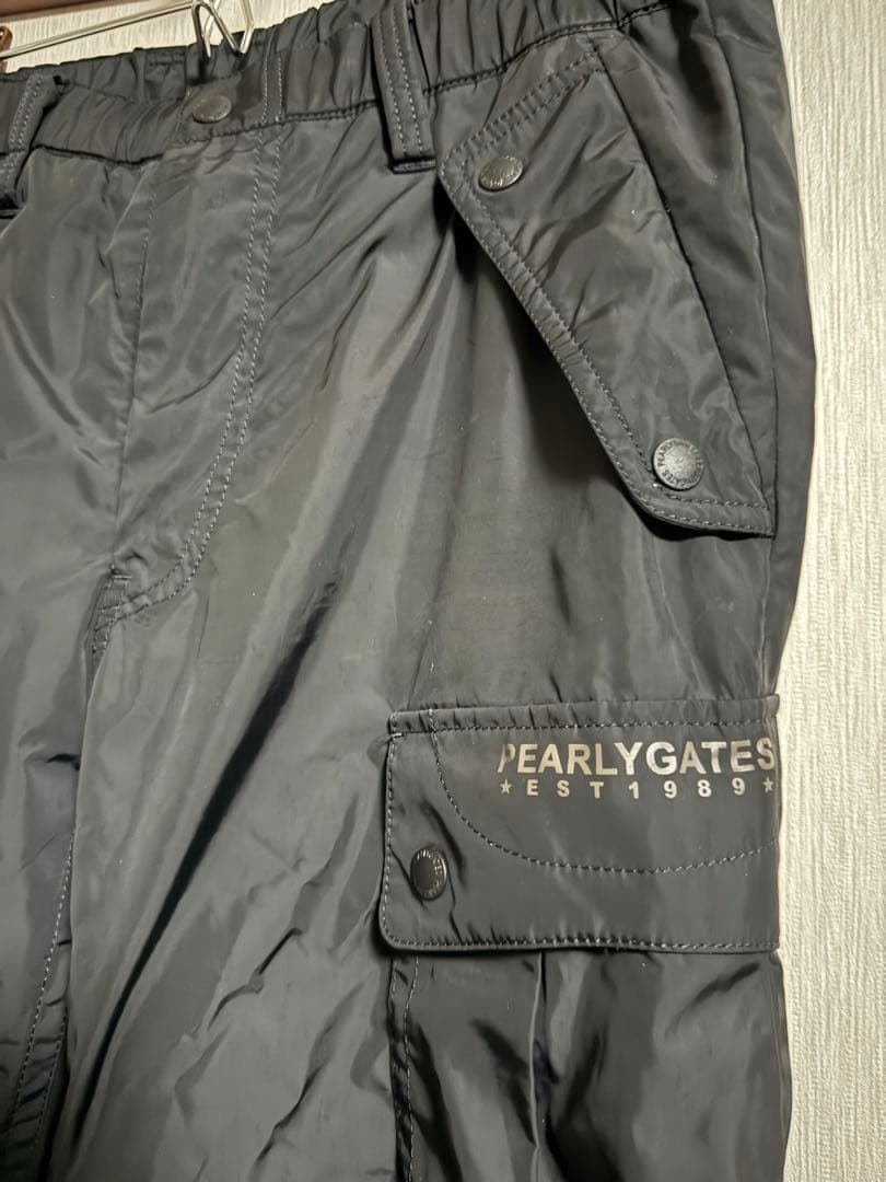 中古 美品 サイズ5 パーリーゲイツ ナイロンパンツ 裏起毛
