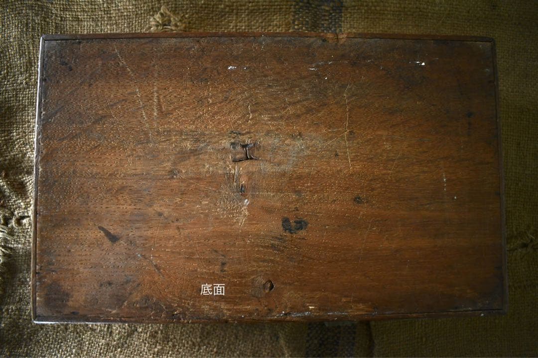 French vintage 木箱　ソーイングボックス　古道具　ブロカント