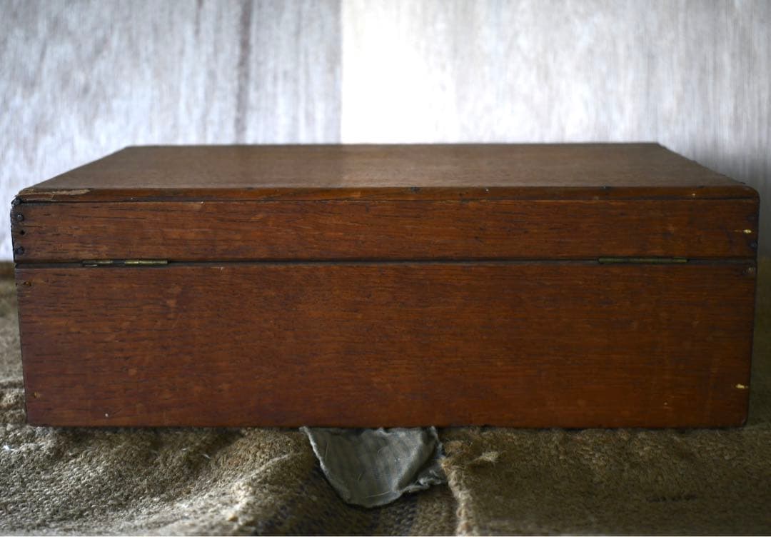 French vintage 木箱　ソーイングボックス　古道具　ブロカント