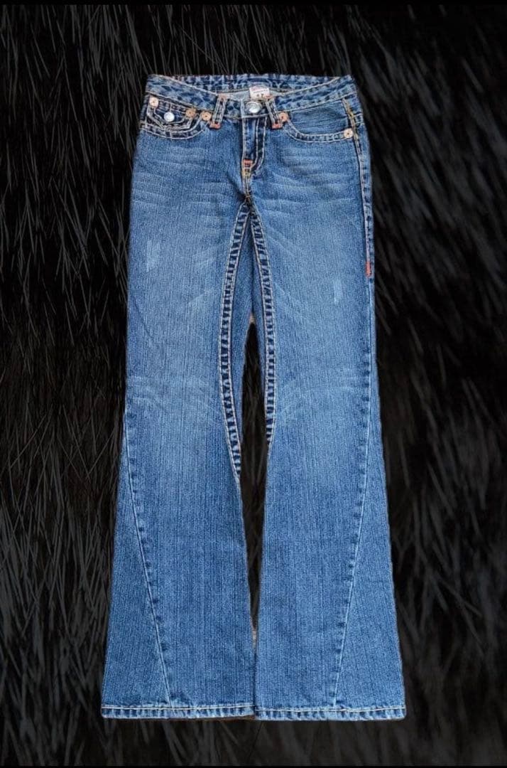 トゥルーレリジョンTrueReligionブーツカットベルボト厶フレアデニム26