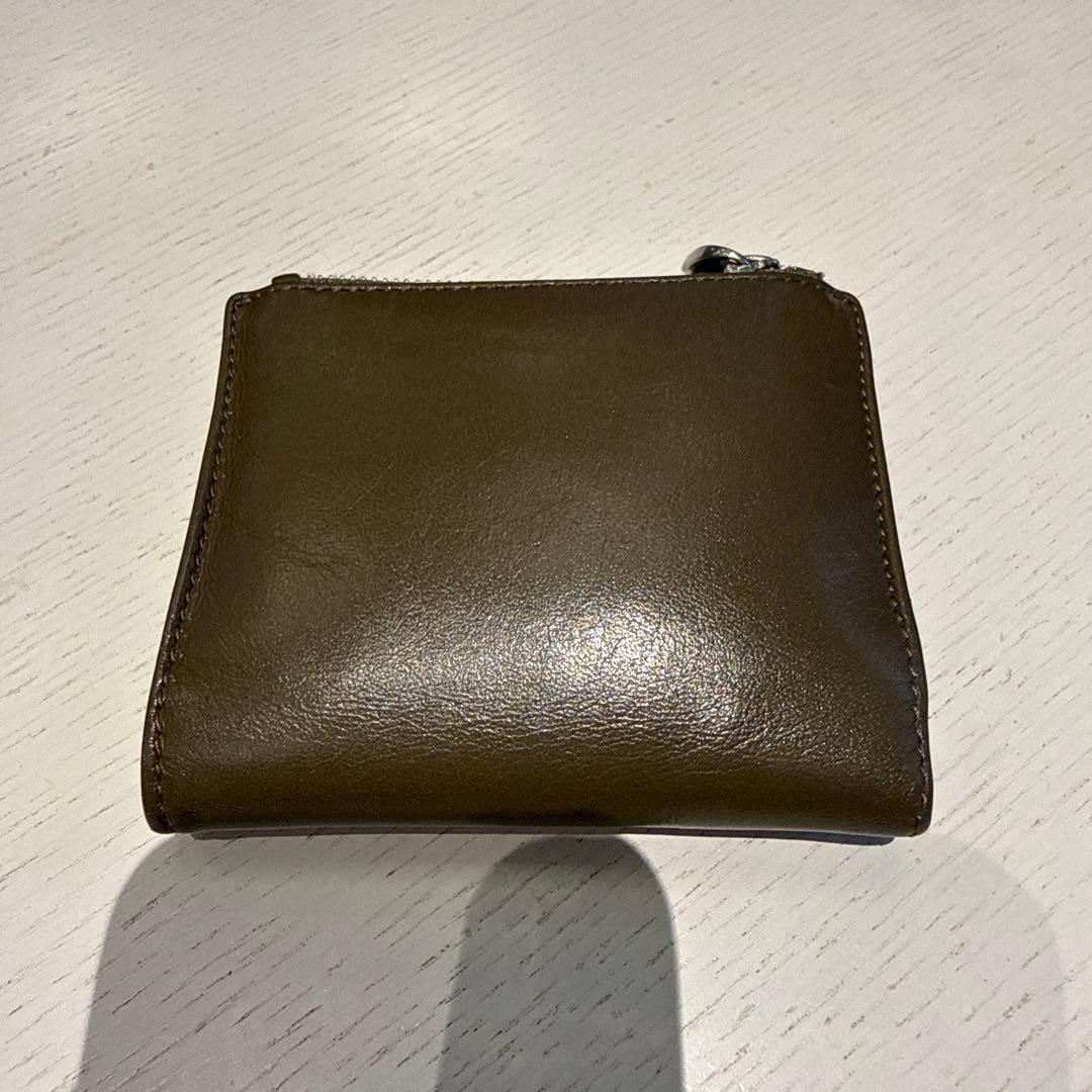 AMI PARIS 財布 スムースレザー カーキ