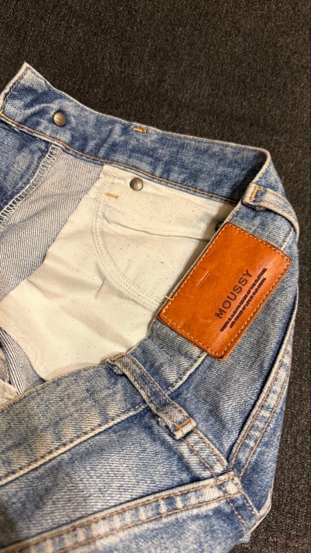 MOUSSY MVS FLARE デニム　ブルー　24インチ