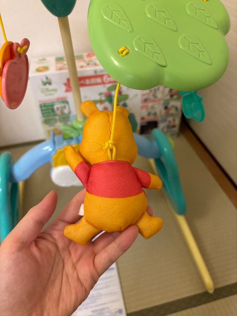 【送料無料】プーメリー くまのプーさん　えらべる回転6wayジムにへんしんメリー