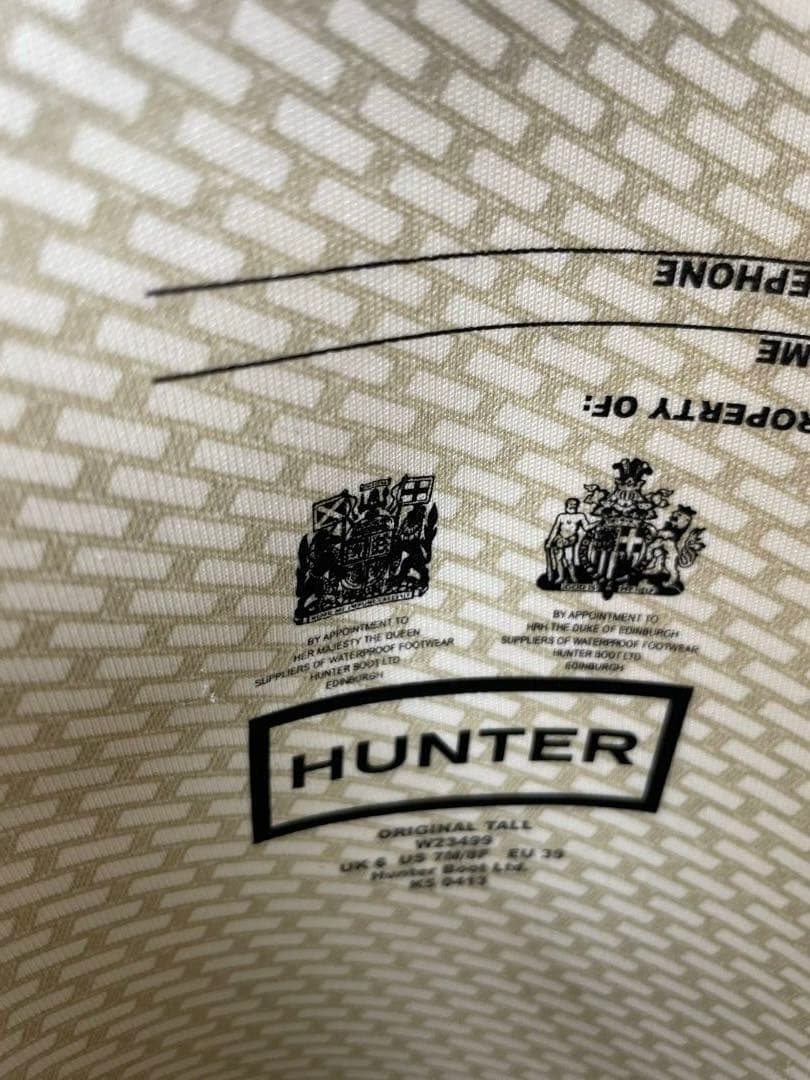 a*i様 HUNTER 長靴　UK6