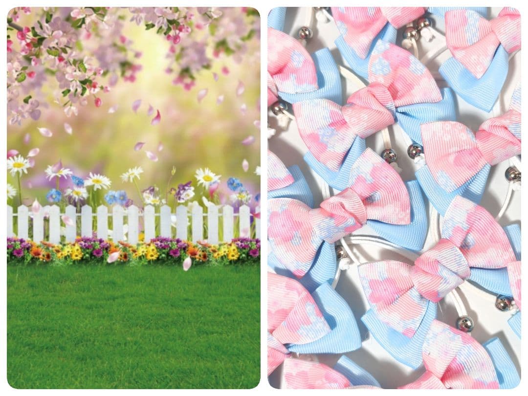 ペットトリミングチョーカー　リボン　桜　春　70個　3月　4月　イースター