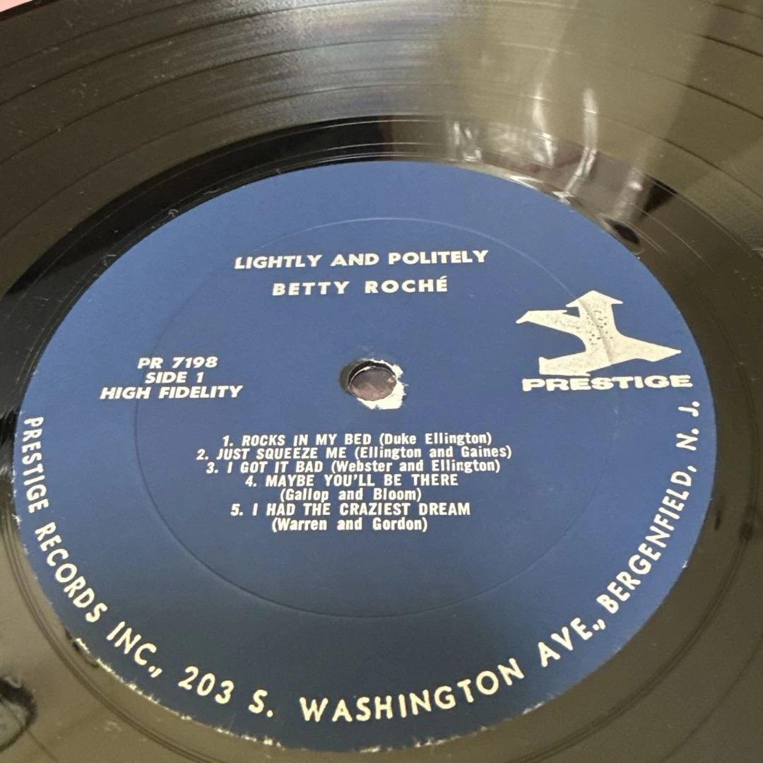 LP米盤PR7198片溝ベティローシェ LIGHTLYANDPOLITELY