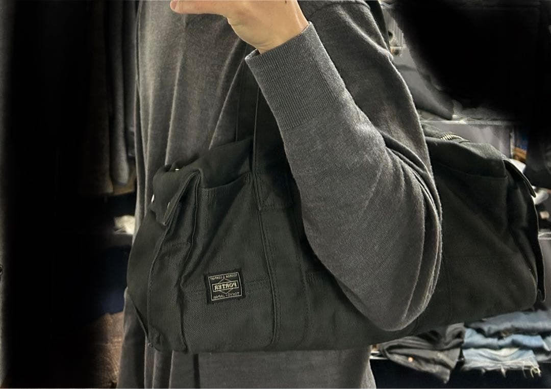 porter ドラムバッグ ミニボストンバッグ ブラック