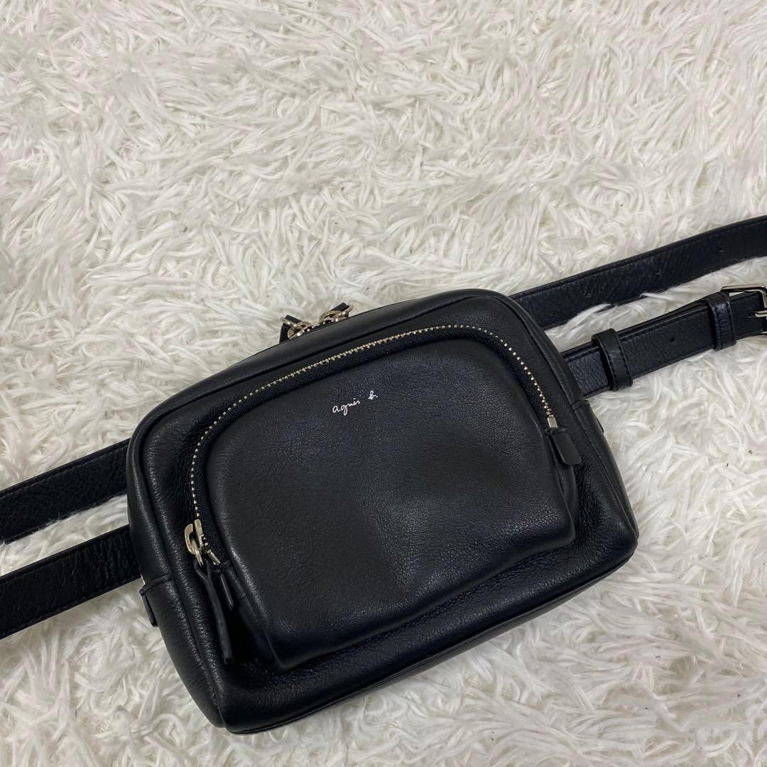 極美品♡ agnes b. アニエスベー ウエストポーチ　ボディーバック