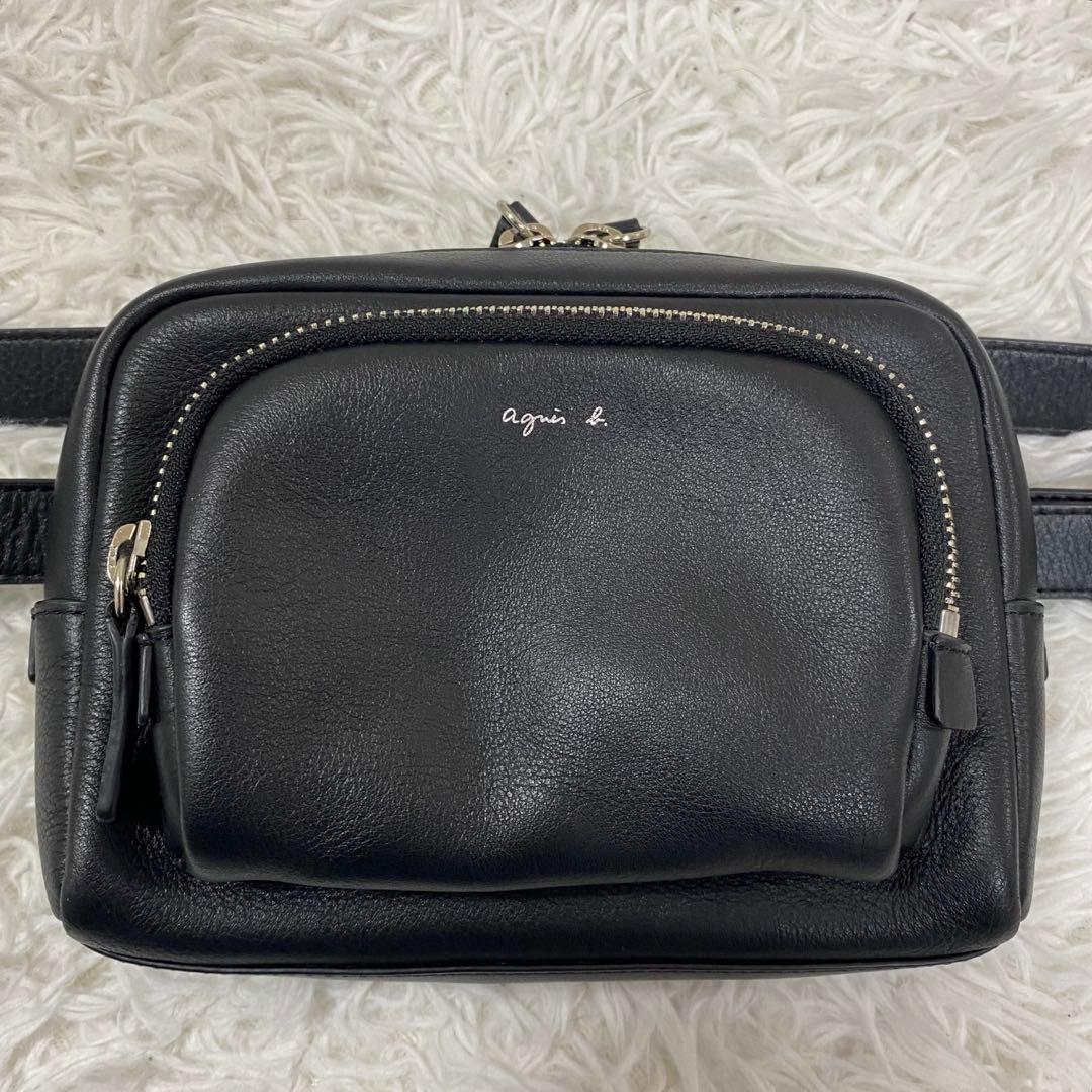 極美品♡ agnes b. アニエスベー ウエストポーチ　ボディーバック