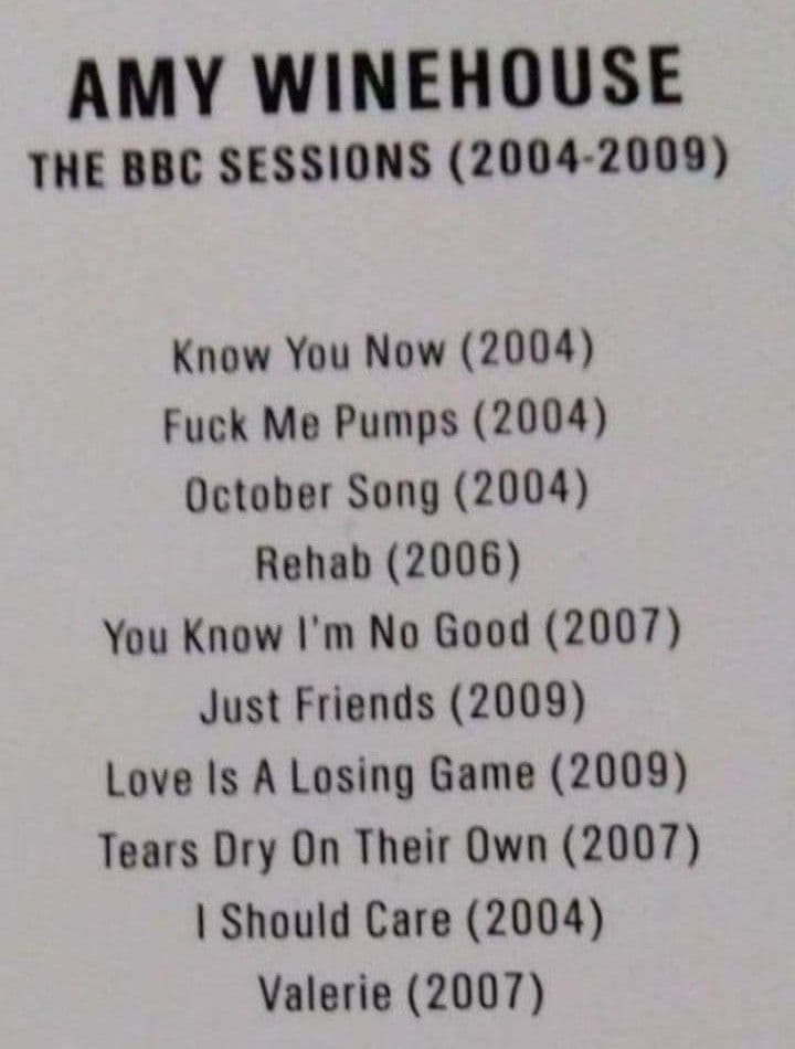 洋楽 Amy Winehouse The BBC Sessions