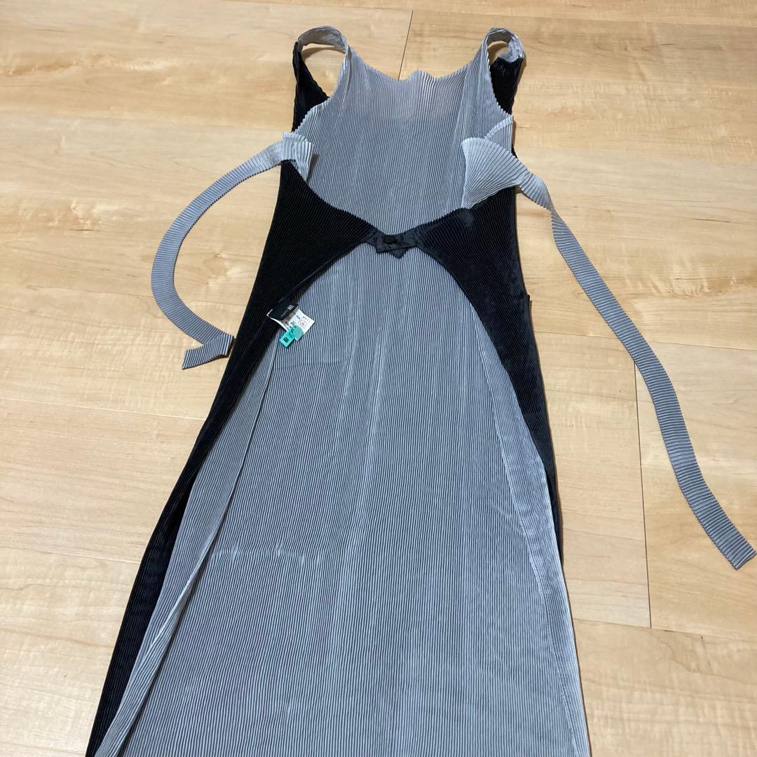 イッセイミヤケ im product プリーツ エプロン ワンピース ドレス