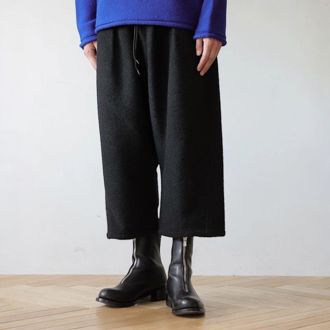 美品✨MB ULTIMATE FABRICウール縮絨サルエルパンツ ブラック S