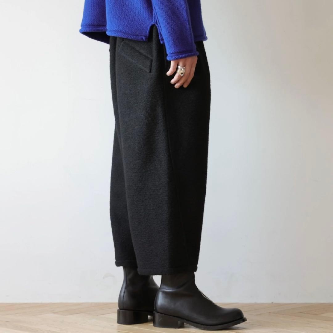 美品✨MB ULTIMATE FABRICウール縮絨サルエルパンツ ブラック S