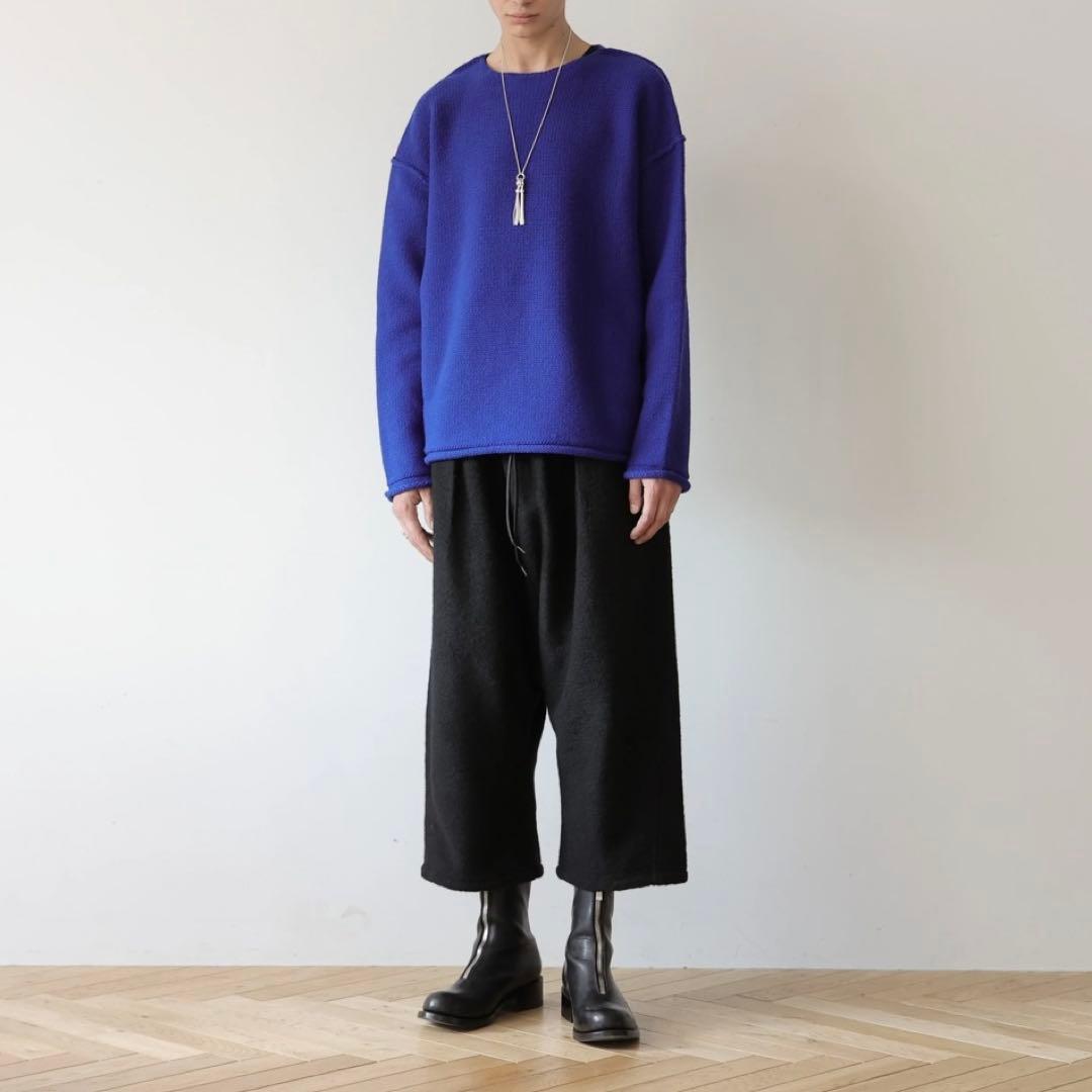 美品✨MB ULTIMATE FABRICウール縮絨サルエルパンツ ブラック S