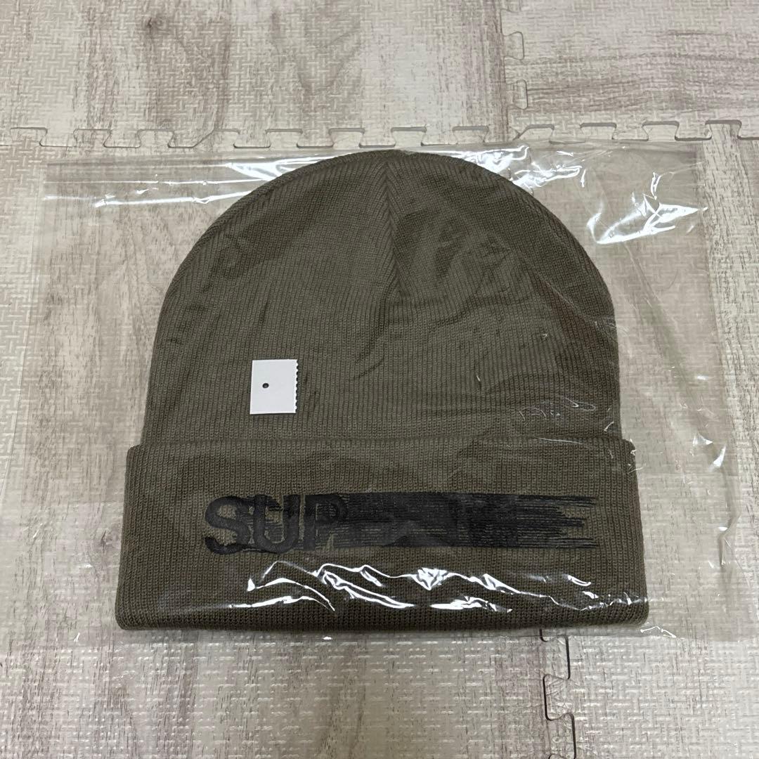 Supreme Motion Logo Beanie Taupe シュプリーム
