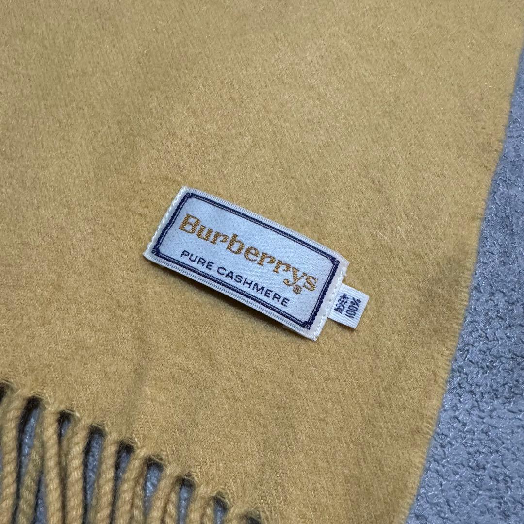 Burberrys 90s~ バーバリー カシミア マフラー イエロー 希少