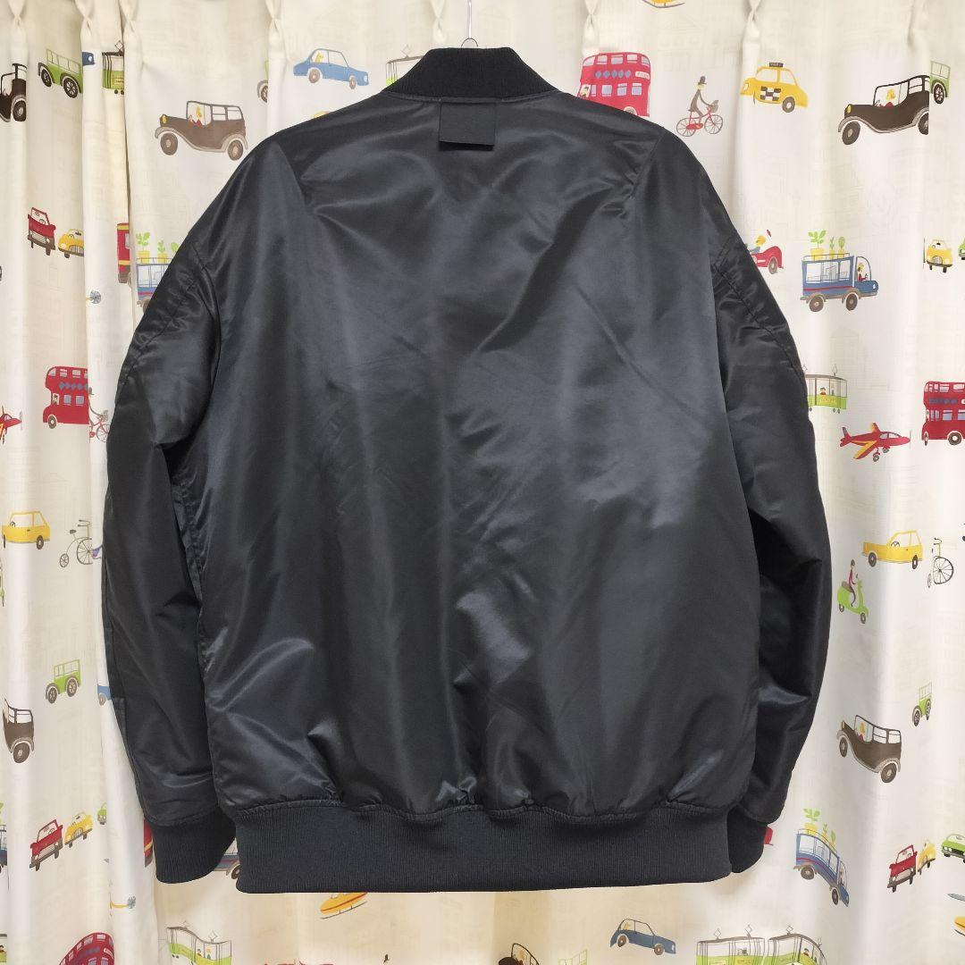 UNIQLO +J　ブラック　XL　MA-1 ハイブリッドダウン オーバーサイズ