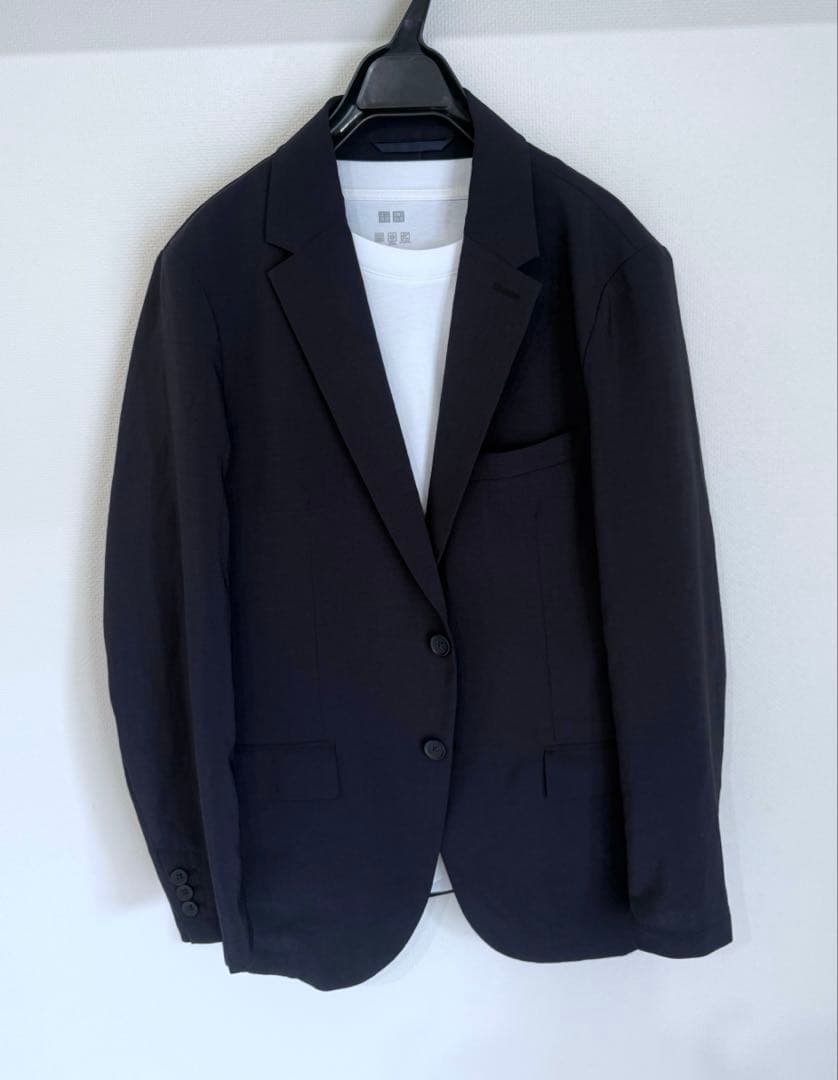 極美品　PLST ジャケット　パンツ　セットアップ　ネイビーM