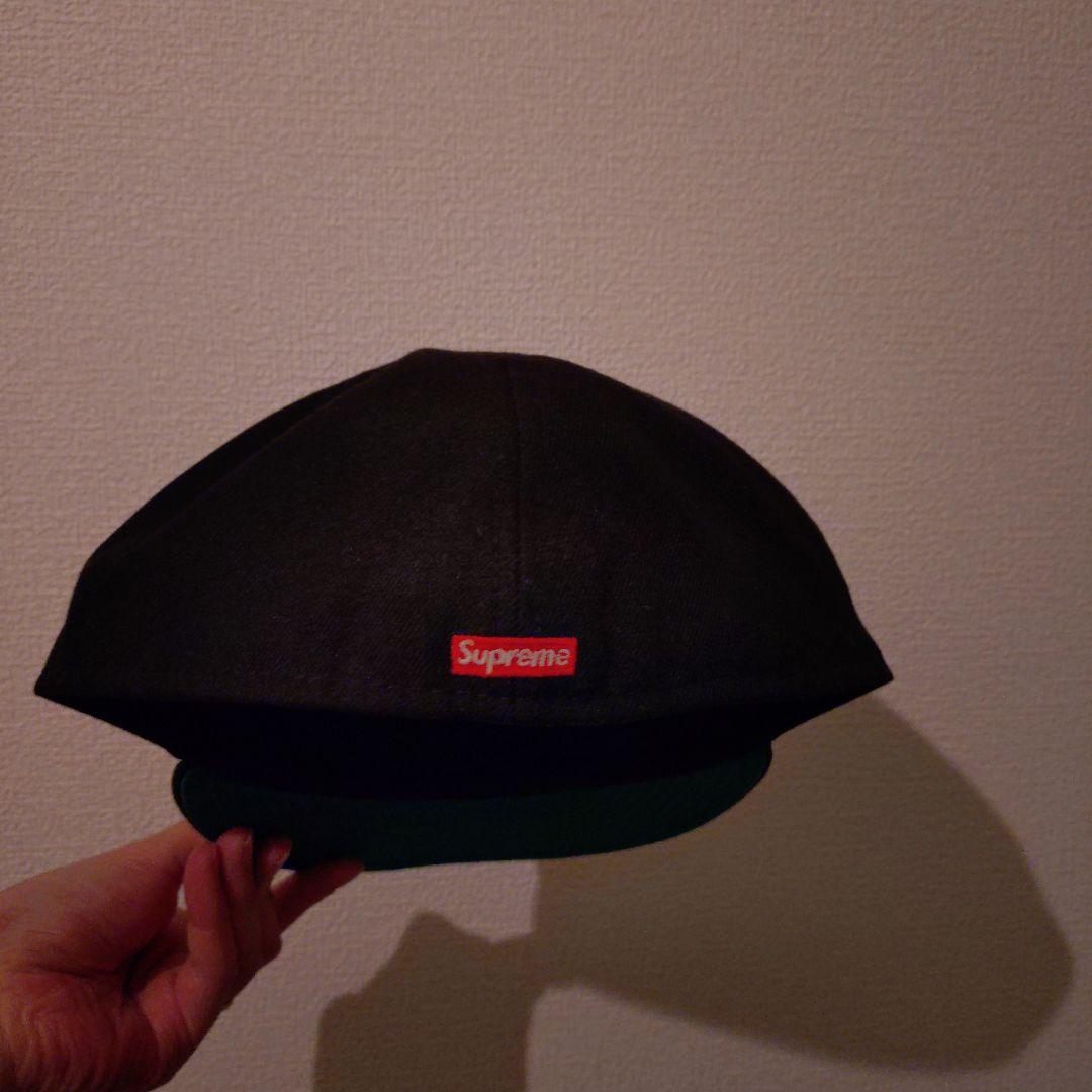 Supreme 正規品ブラック ベースボールキャップ 7 3/4最終値下げ
