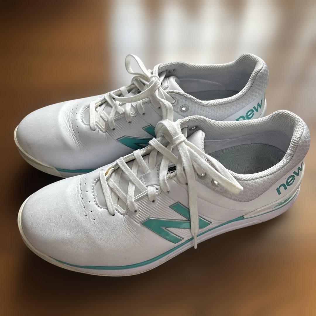 New Balance ゴルフシューズ 女性用 ホワイト/ターコイズ