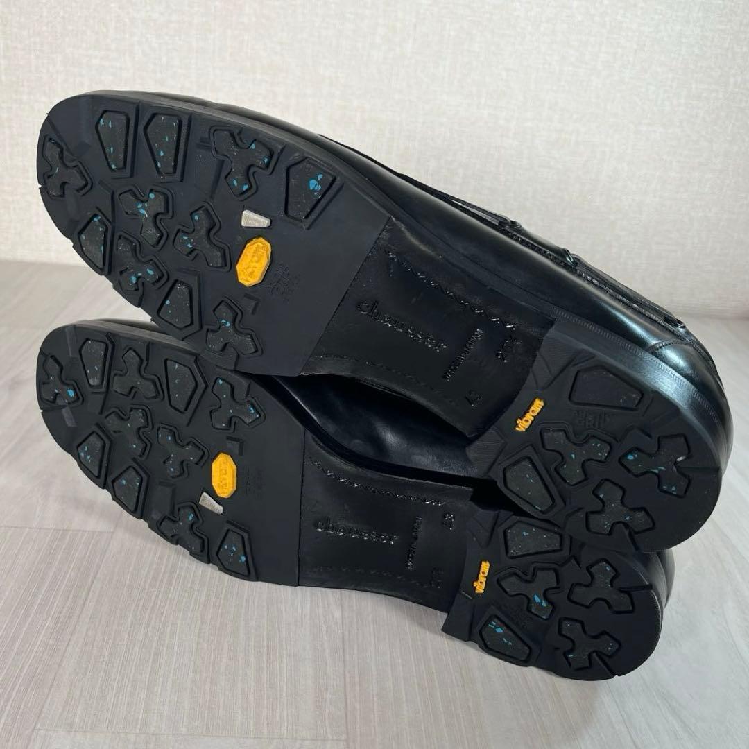 【未使用級】chausser/ショセ　コードバン デッキシューズ　黒　24ss