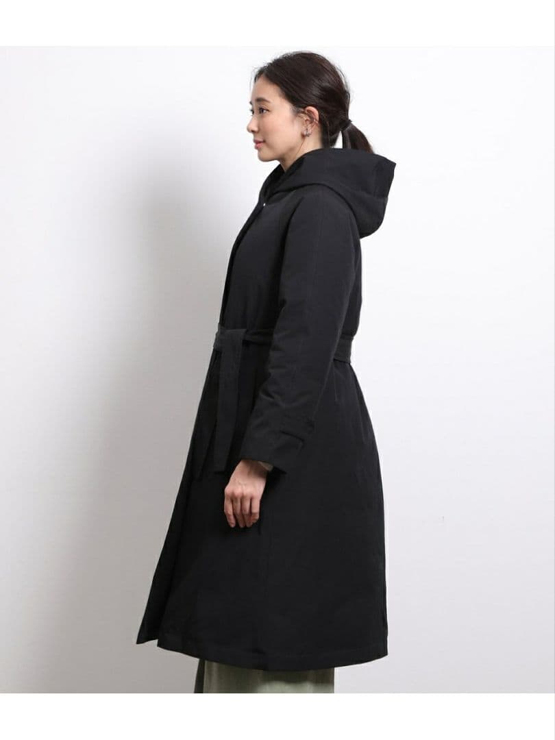 【値下】ROPE【美品】裏地ダウン ロングフーデッドコート