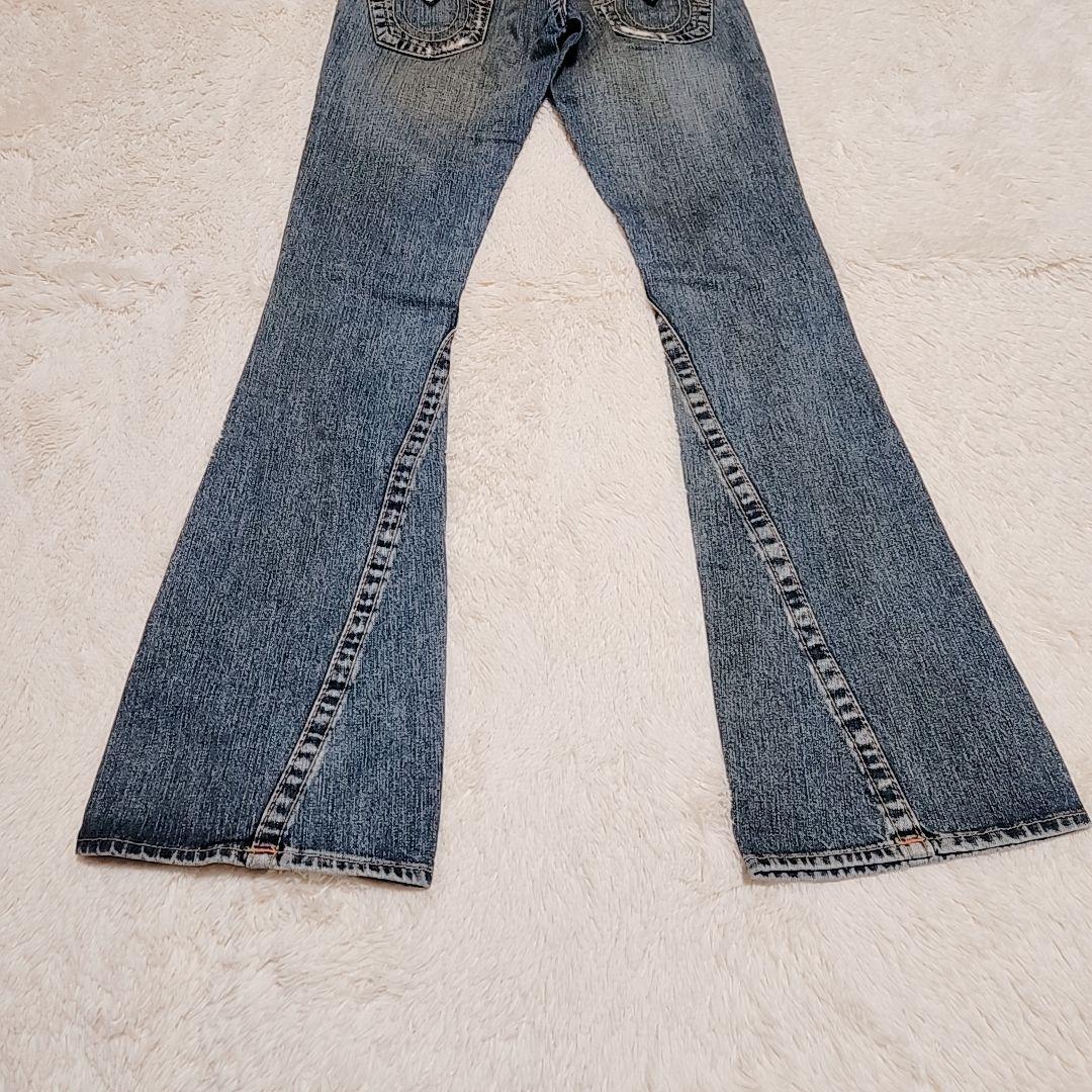 TRUE RELIGION トゥルーレリジョン フレアデニム ダメージ 24