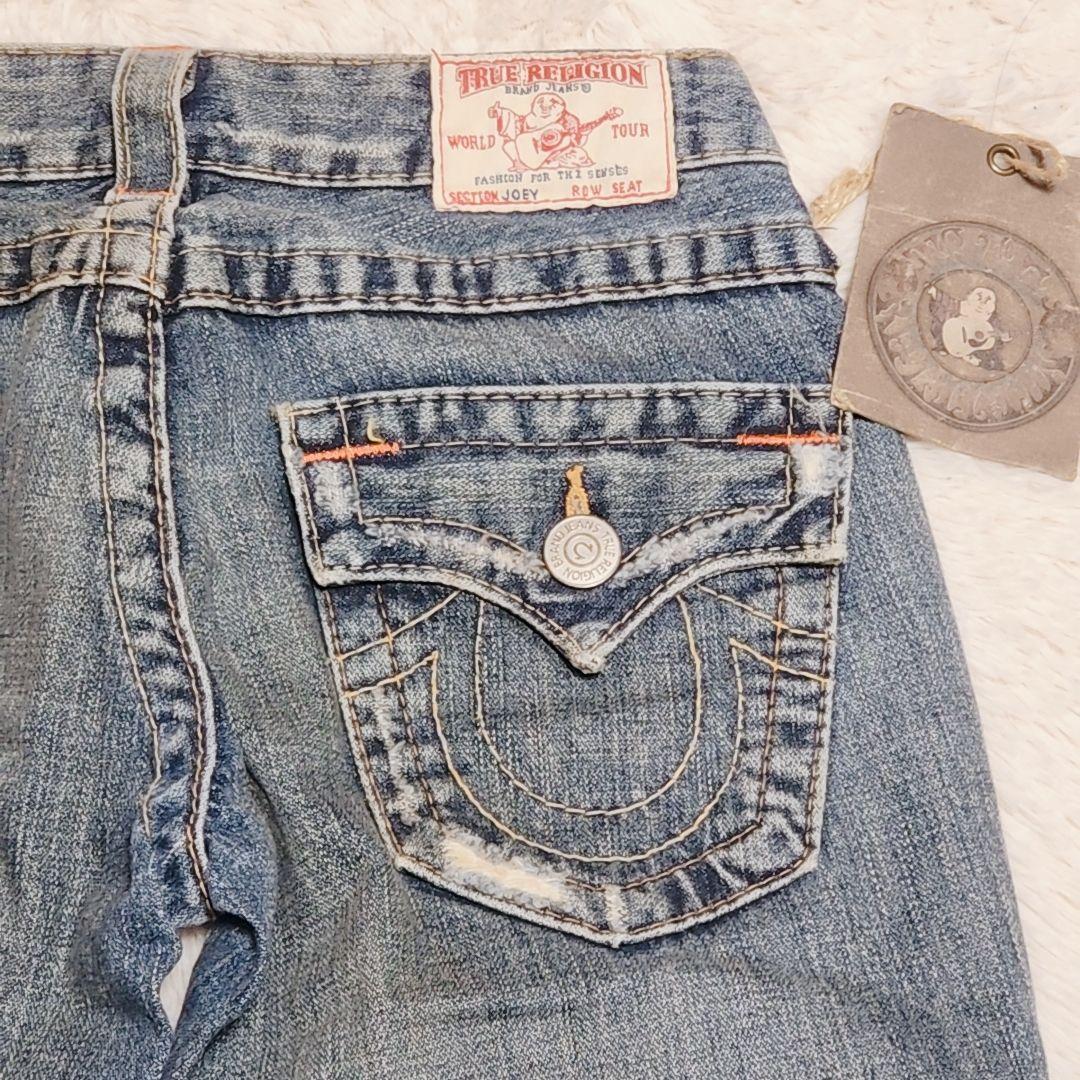 TRUE RELIGION トゥルーレリジョン フレアデニム ダメージ 24