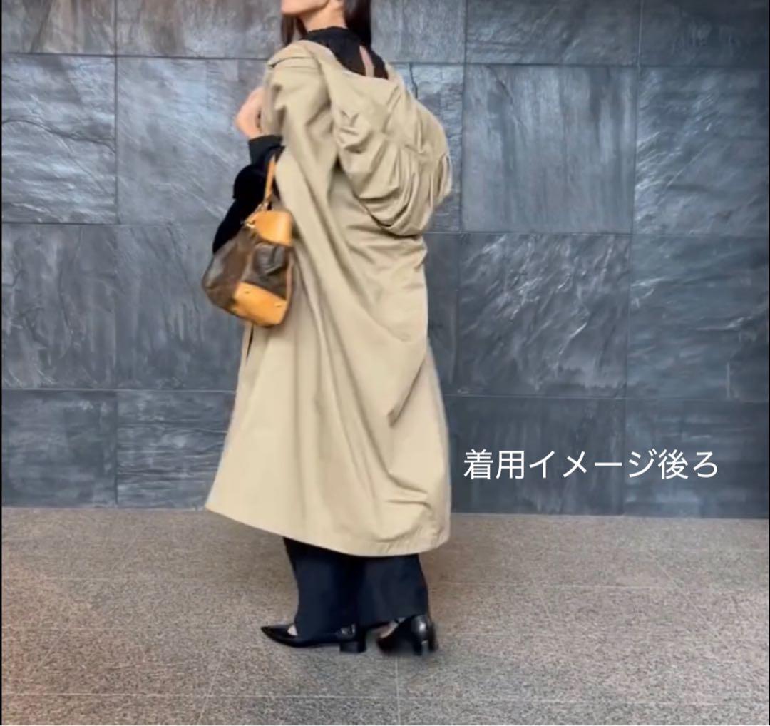 【⭐︎新品⭐︎】Fateベージュ ケープスタイルコート フード付き