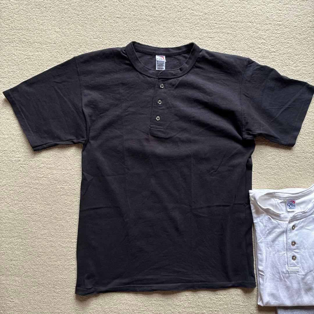 Cal Cru ヘンリーネックTシャツ　3枚セット　全てLサイズ　アメリカ製