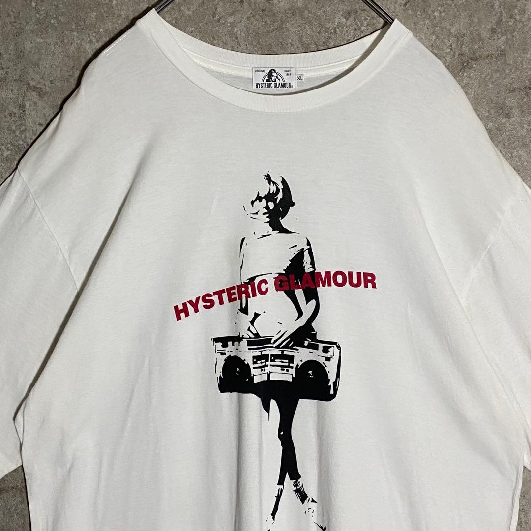【希少サイズ】ヒステリックグラマーTシャツ ラジオガール XL ホワイト