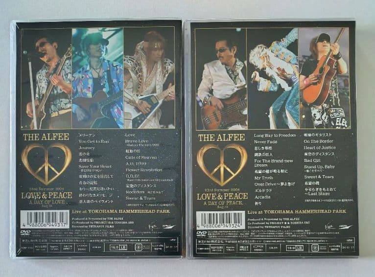 【未開封】THE ALFEE アルフィー LOVE & PEACE DVD2枚