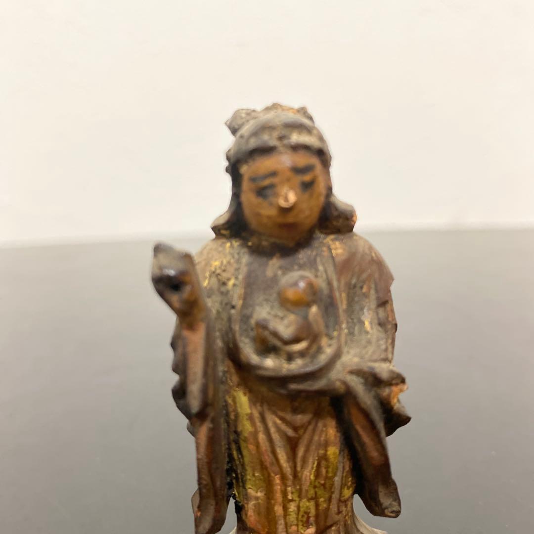 仏教美術 江戸時代 木彫 鬼子母神像 仏像