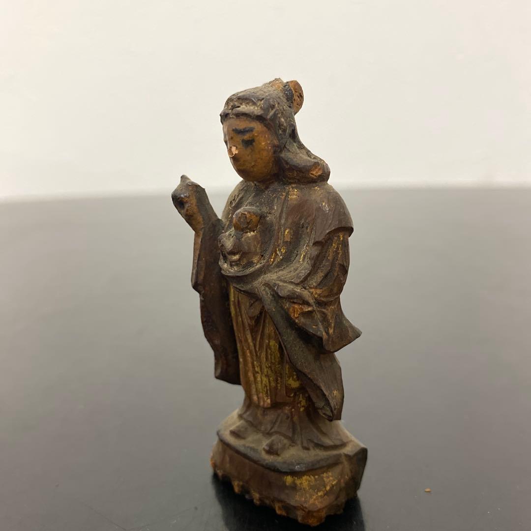 仏教美術 江戸時代 木彫 鬼子母神像 仏像