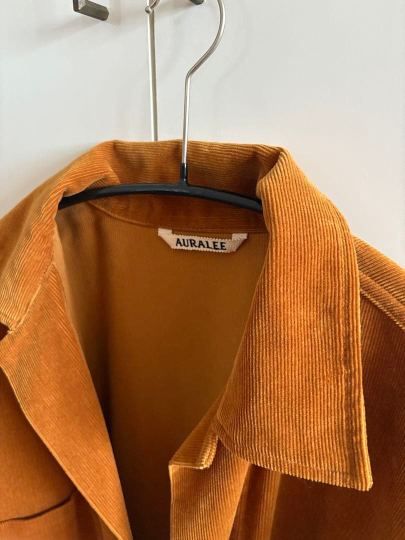 ジャケット・アウター AURALEE WASHED COURDUROY SHIRTS JACKET