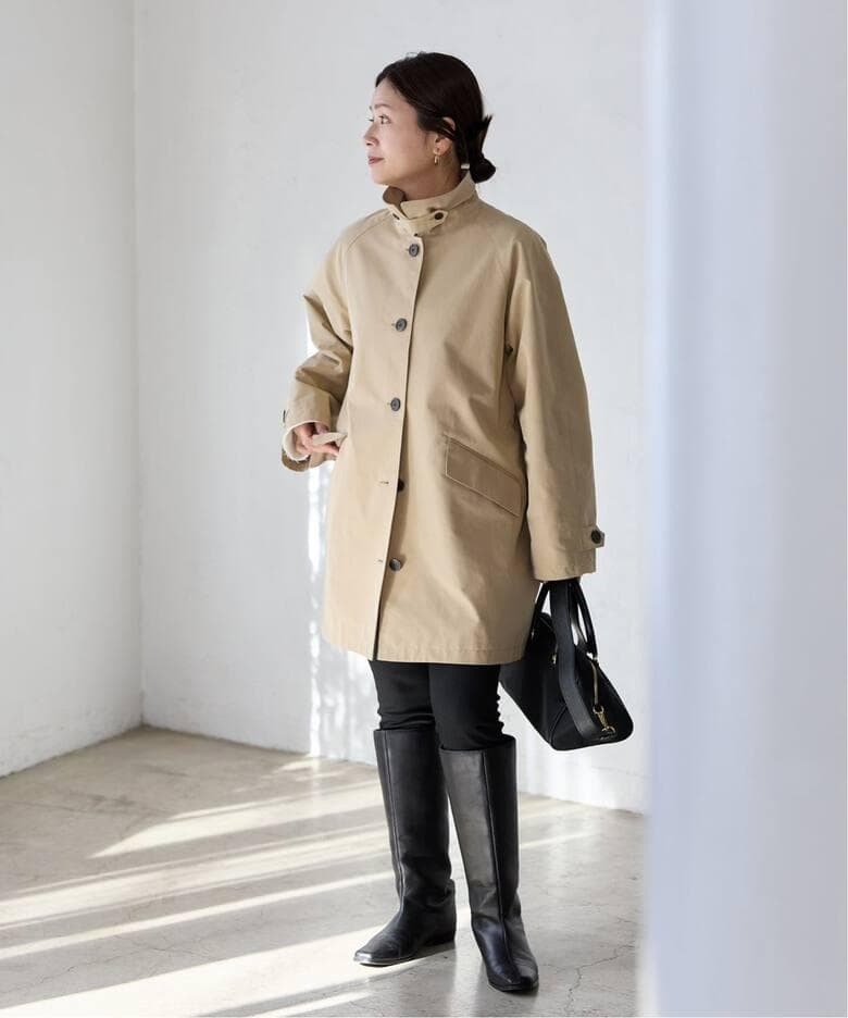JOURNAL STANDARD☆コットンステンカラーミディコート☆ベージュ