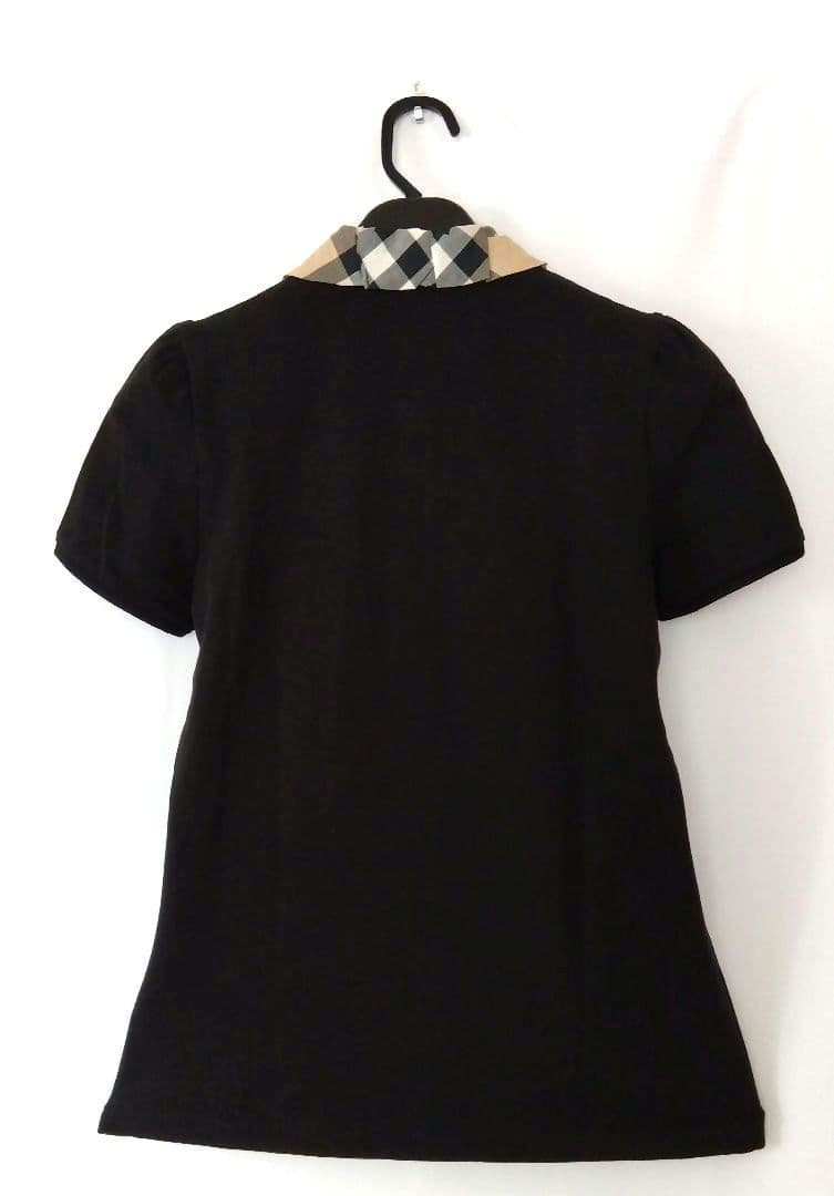 【新品・タグ付き】Burberry バーバリーブラック半袖ポロシャツ　M サイズ