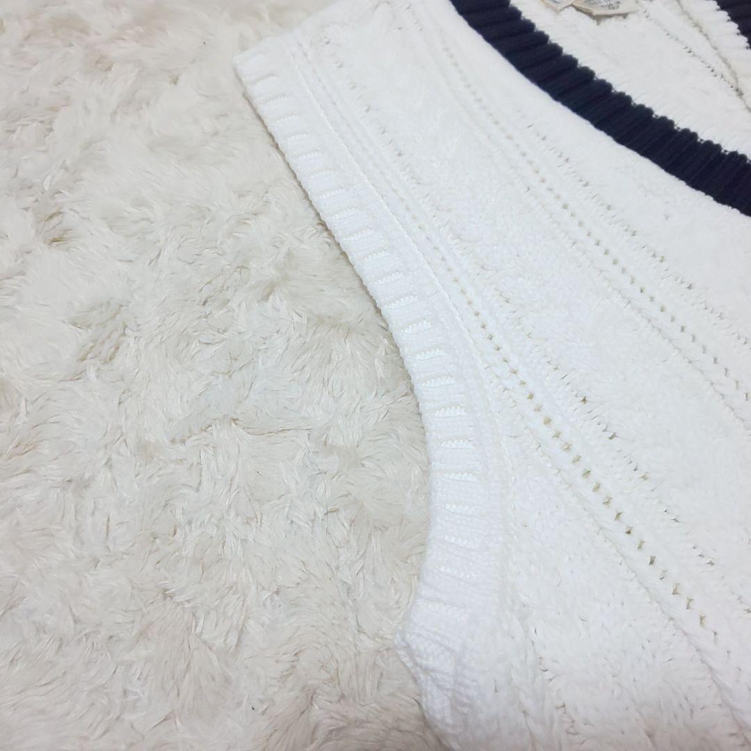 【極美品/希少】OLD GUCCI ヴィンテージ ケーブル チルデンニットベスト