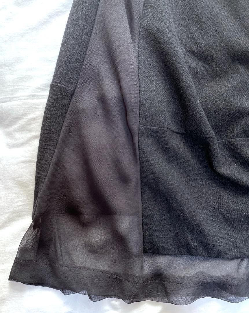 COMME des GARÇONS　ウールとオーガンジーのスカート
