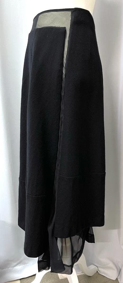 COMME des GARÇONS　ウールとオーガンジーのスカート