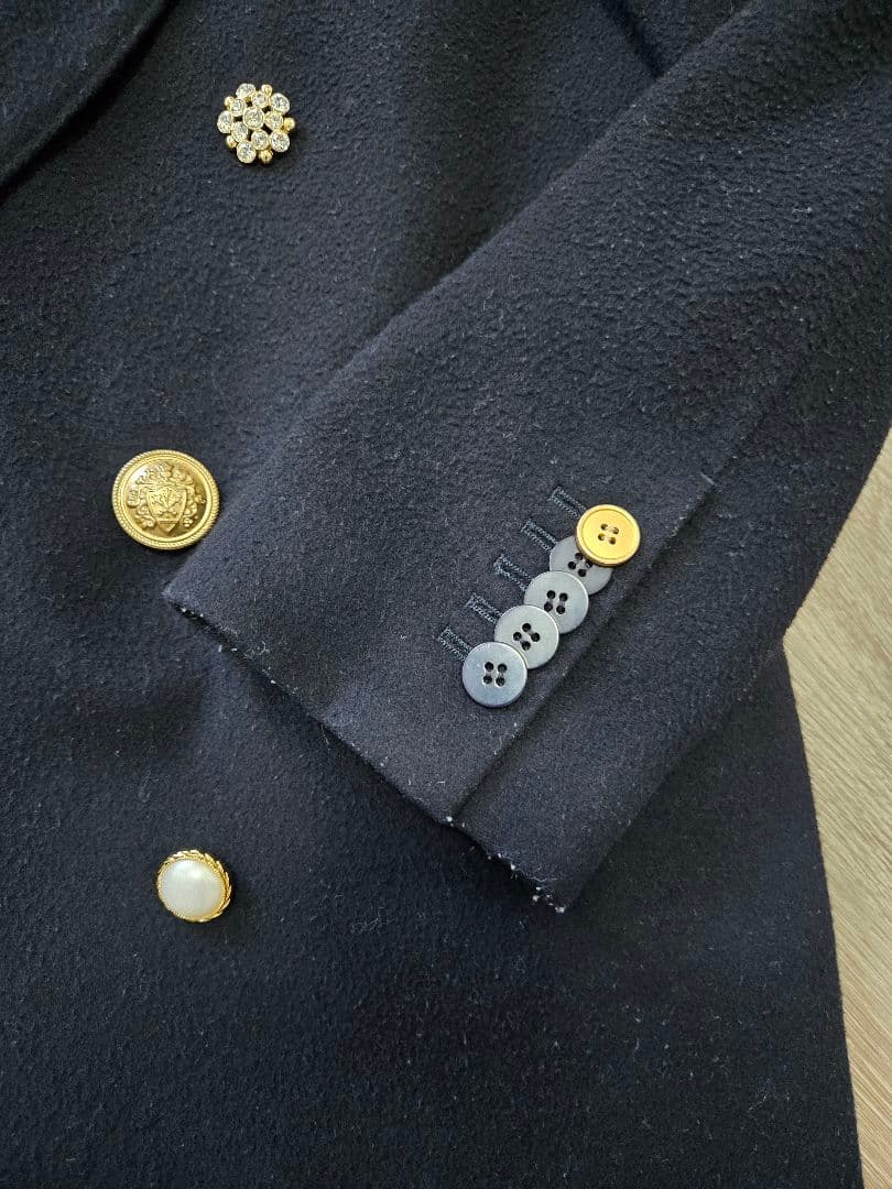 ameri　UND EMBELLISH PAPA JACKET　ネイビー