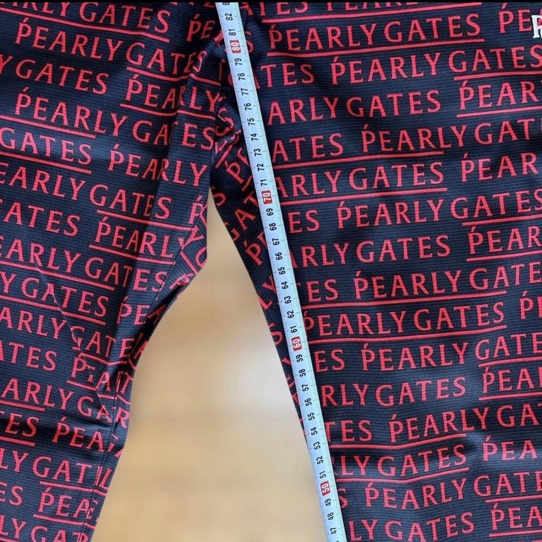 ☆新品☆ PEARLY GATES ストレッチパンツ M ブラック/レッド