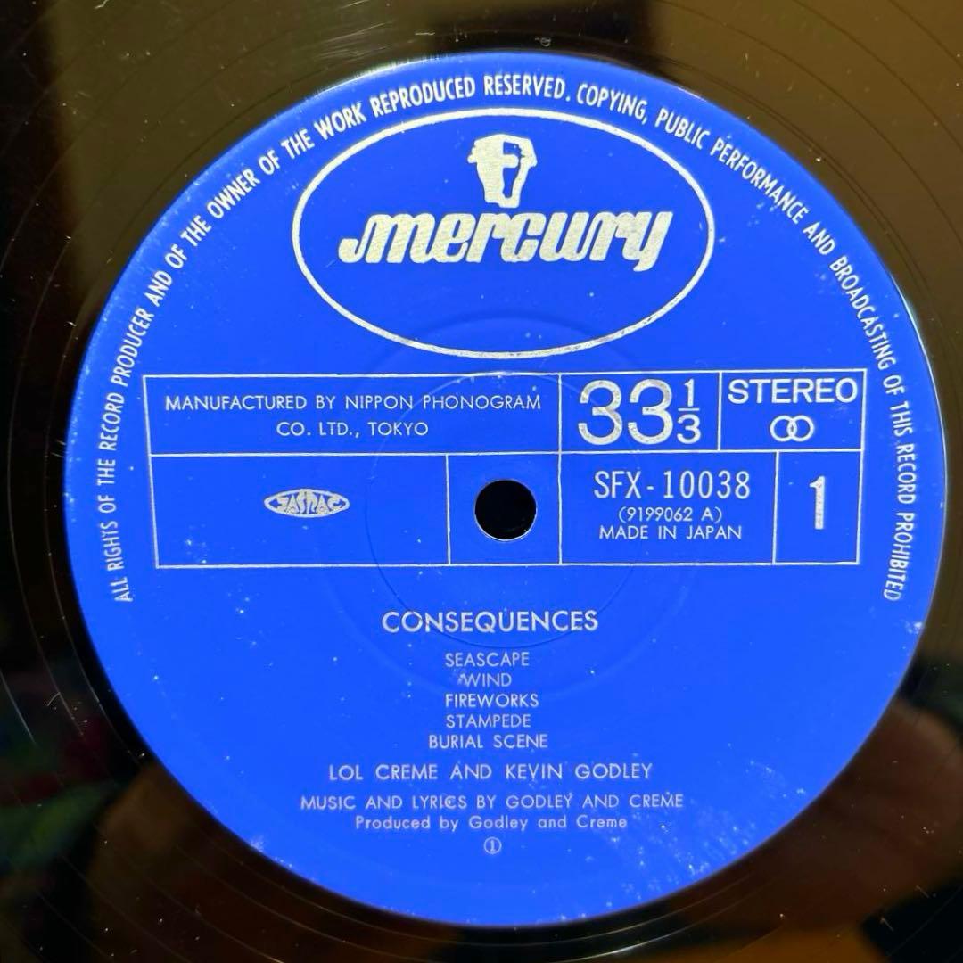 3LP盤 Creme&Godley/ CONSEQUENCES