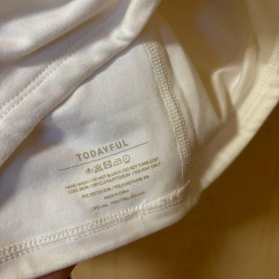 TODAYFUL Cupin Flatseam Bratop カップ付ベアトップ