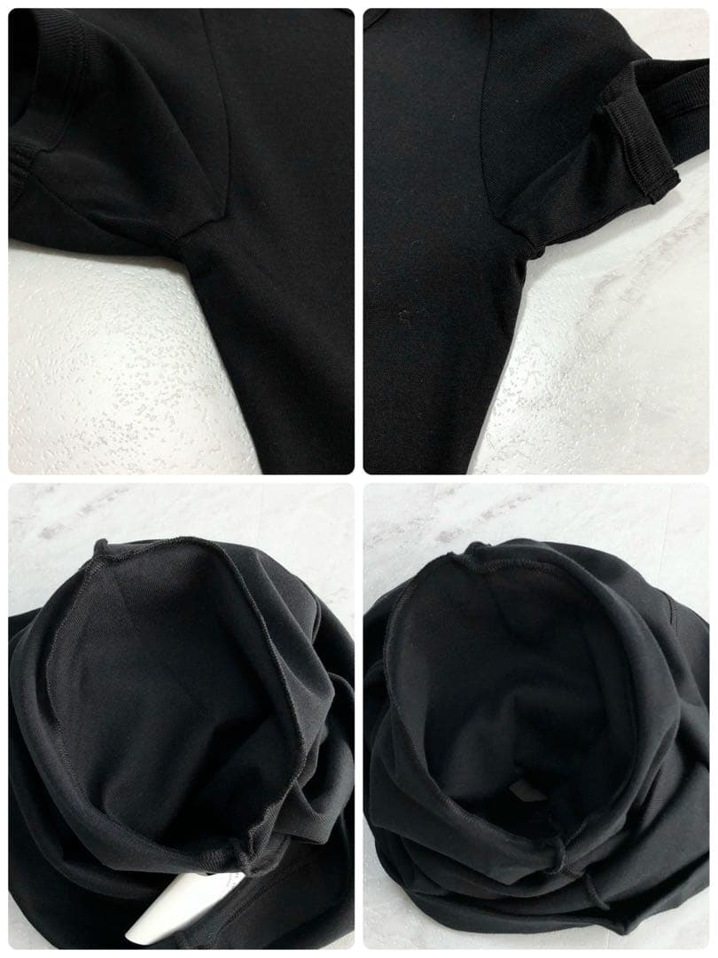 【未使用級】ドルチェ&ガッバーナ ビジュー Tシャツ 襟ロゴ ブラック 38