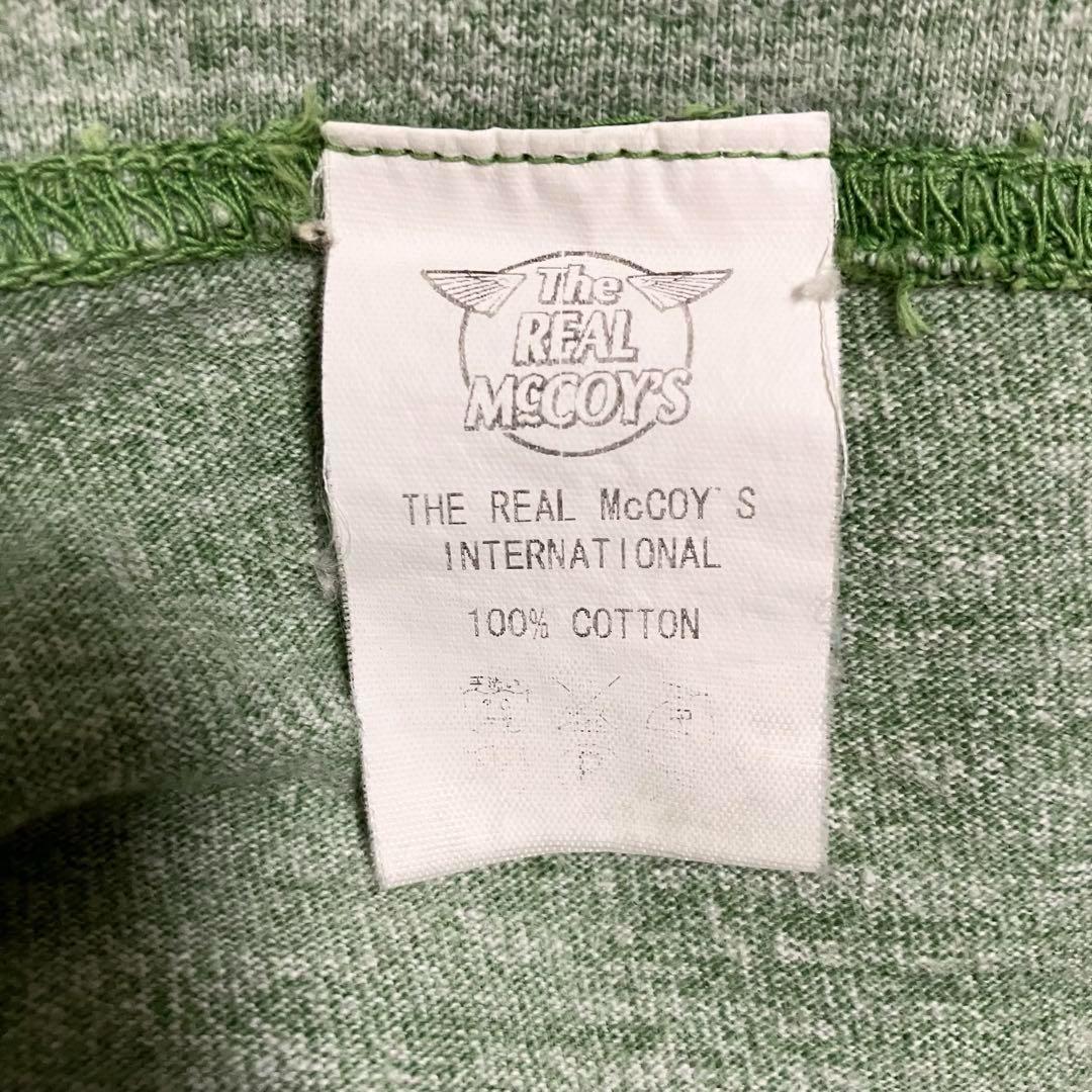 THE REAL McCOY’S 染み込みプリントリンガーTシャツ 38